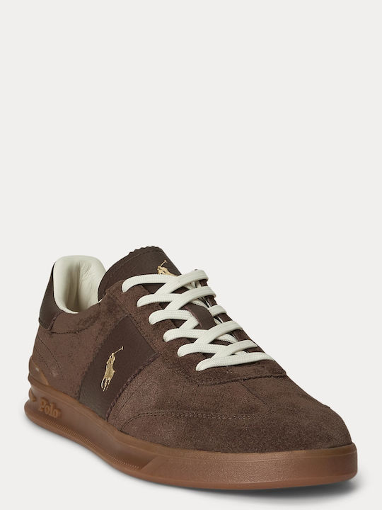 Ralph Lauren Heritage Aera Adidasi Maro Ciocolatiu Ralph Lauren Heritage Aera Adidasi Maro Ciocolatiu