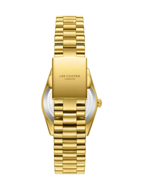 Lee Cooper Crystals Women's Watch with Gold Metal Bracelet