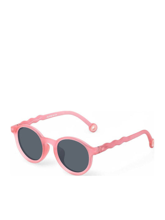 Olivio & Co Oval Kids Sunglasses with Polarized Pink Lenses for 5-12 Years
