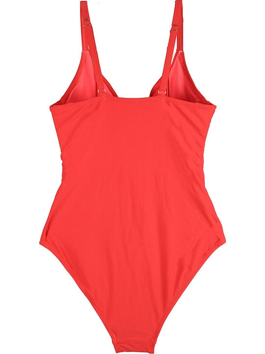 One Piece Swimsuit Coral