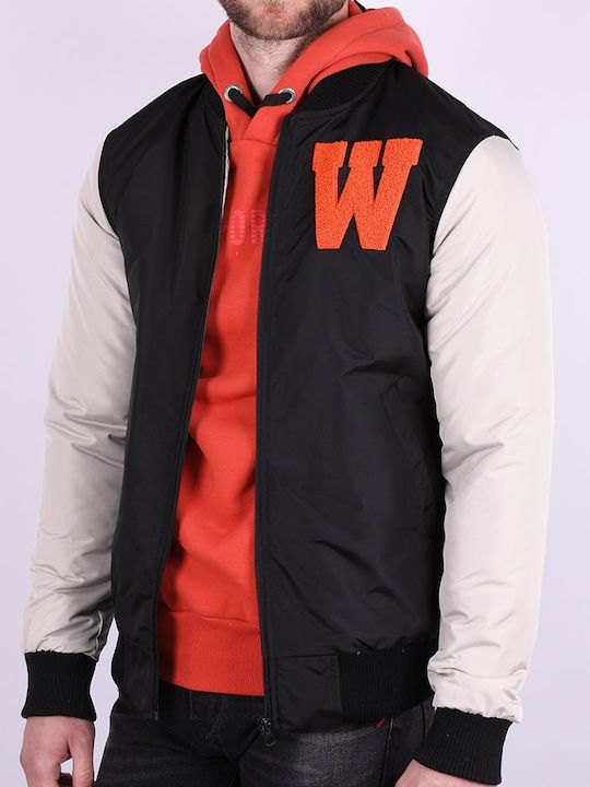 Collegejacke Jacke Black