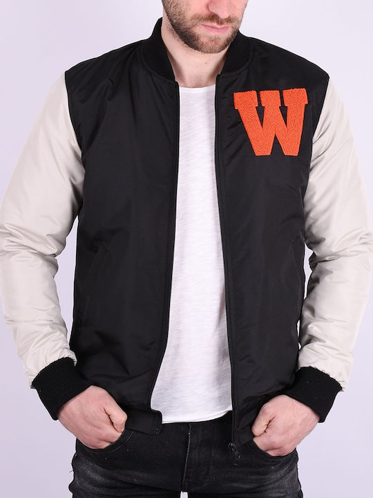 Collegejacke Jacke Black