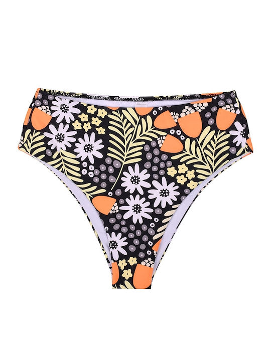 Set Bikini High Waist Floral White