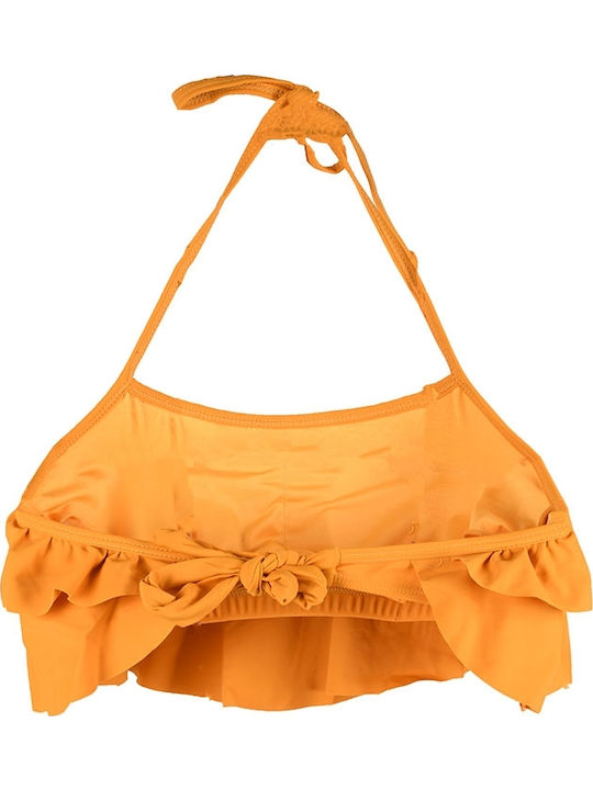 Set Bikini Ψηλόμεσο Floral Κίτρινο