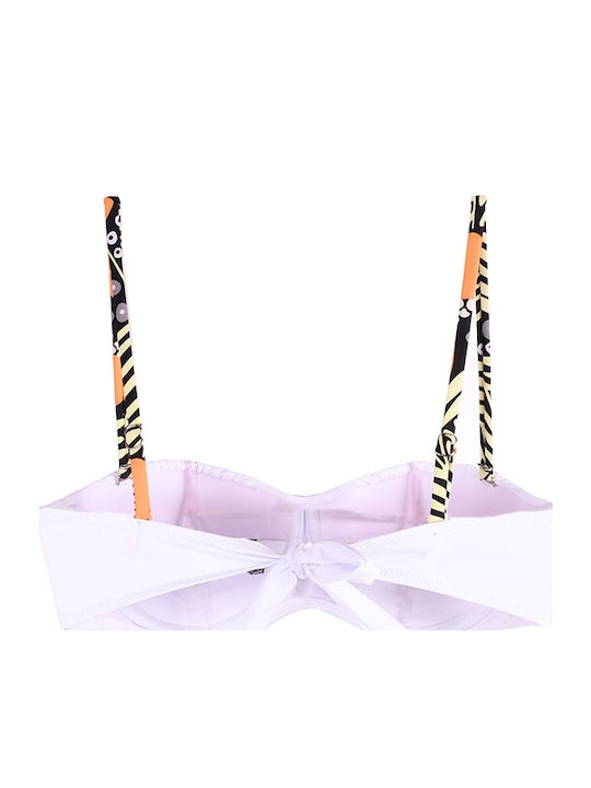 Set Bikini High Waist Floral White