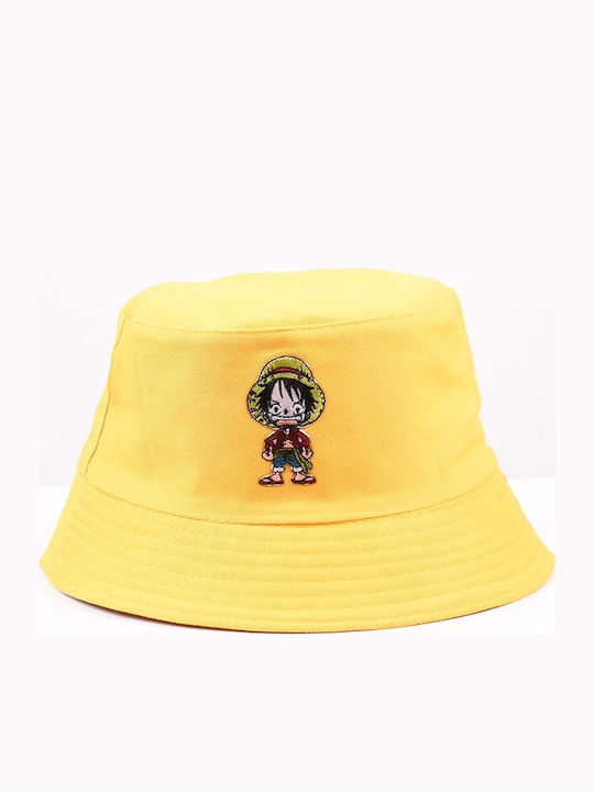 Moda4u Υφασμάτινo Καπέλο Bucket Κίτρινο