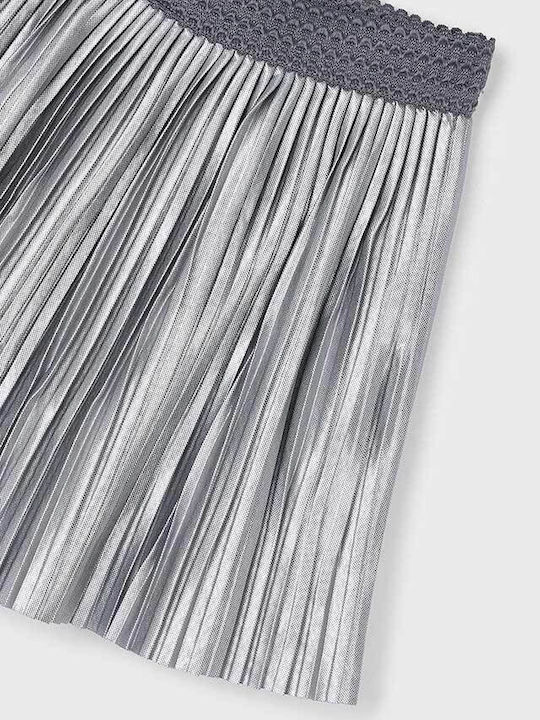 Kids' Pleated Skirt Silver