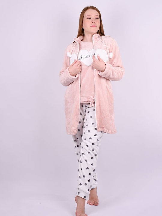 Tress Winter Damen Robe Pink