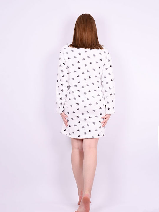 Tress Winter Damen Robe White