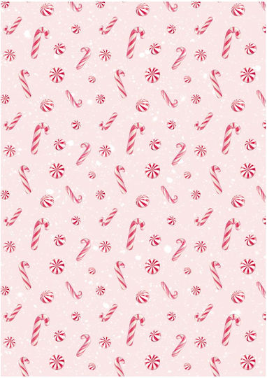Set 8 Hârtie de Orez Decupaj Stamperia 10.5×14.8cm Candy Christmas
