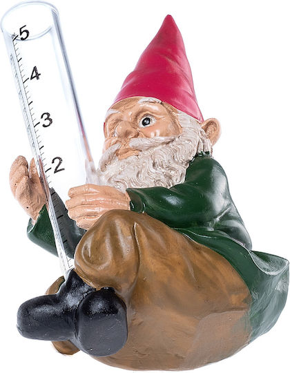 Kadax Rain Gauge Rainfall Meter Accumulation Decorative Garden Gnome