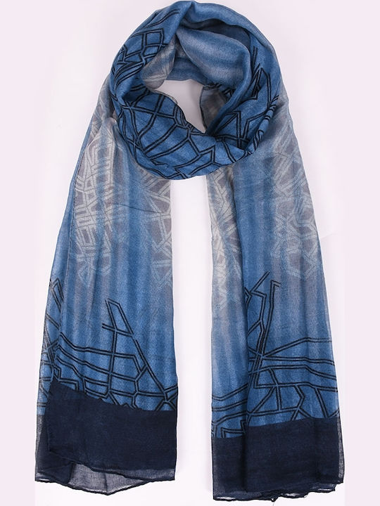 T & D Women's Scarf Blue