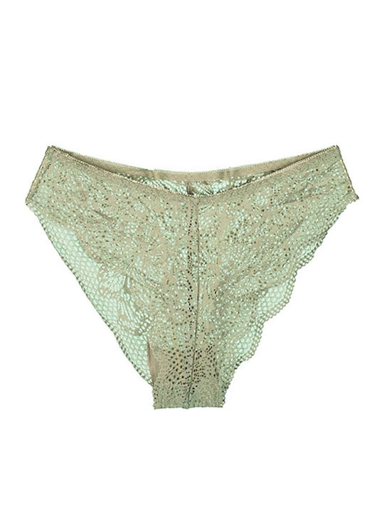 Siya Miting Δαντελένιο Σετ Εσωρούχων Bralette με Slip Μέντα