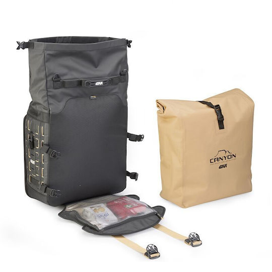 Givi Grt709b_ 35+35l Waterproof Canyon Brown Side Bags Straps