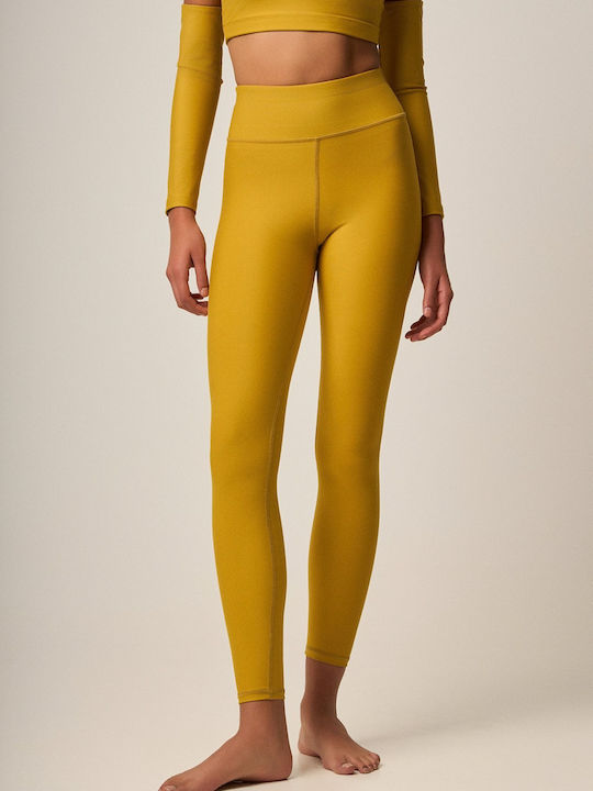 Women's Long Gold Leggings