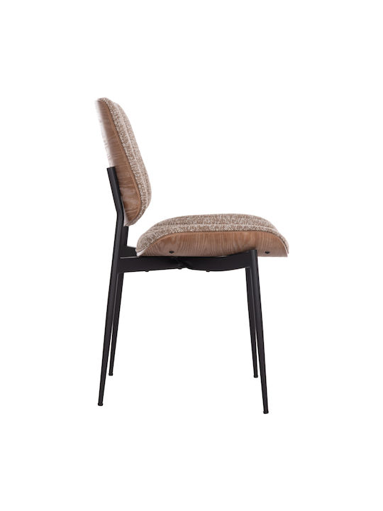Conti Stühle Speisesaal Black, Brown 2Stück 49x56x82cm