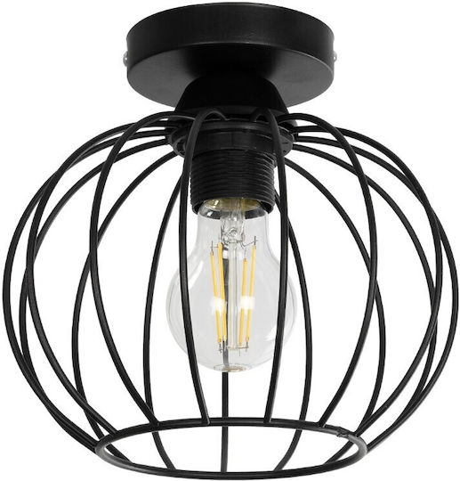 GloboStar Bituin Deckenleuchte 21cm Schwarz mit Fassung E27