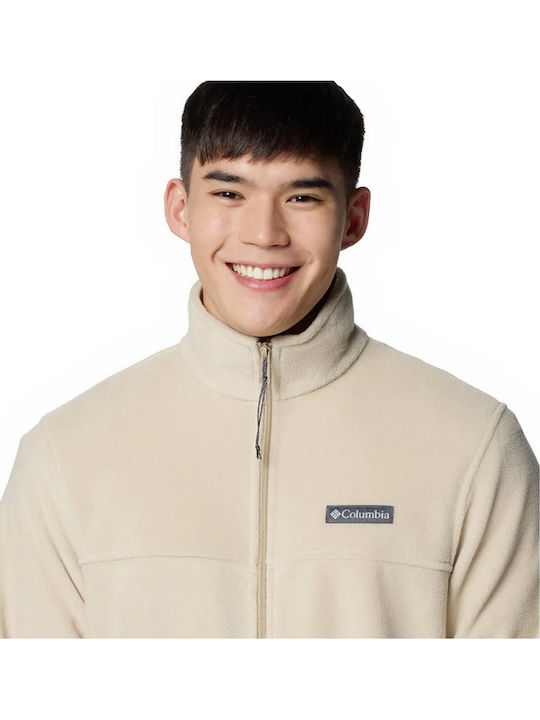 Steens Mountain Full Men's Fleece Cardigan Beige