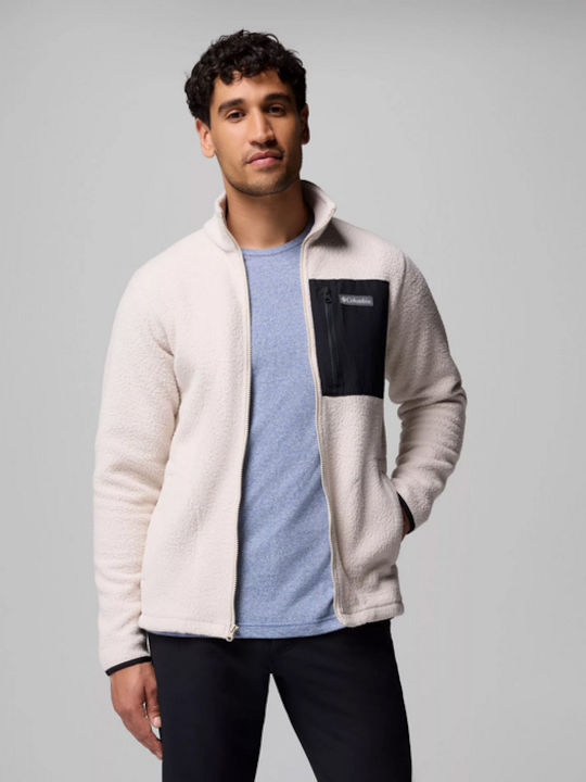 Ridge Men's Fleece Cardigan Beige
