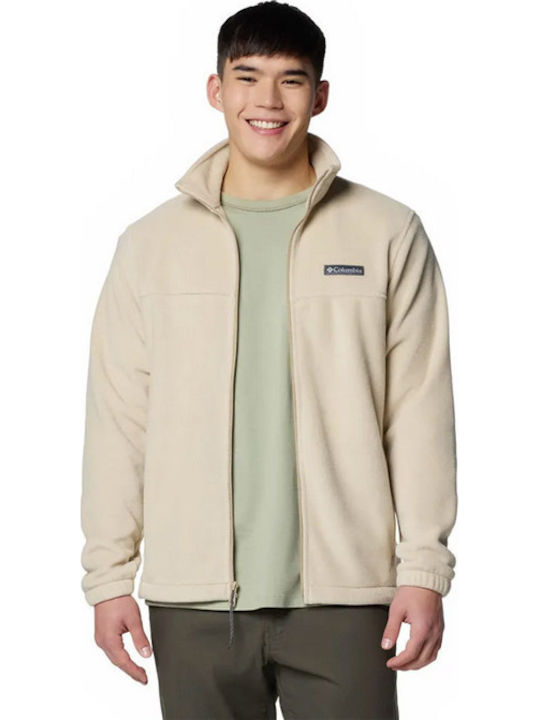 Steens Mountain Full Men's Fleece Cardigan Beige
