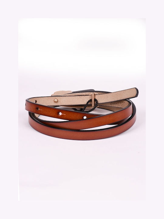 Breite Leder Damen Gürtel Braun