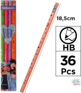 Big Dream Girls Σετ 3 Μολυβια Rainbow Bd23009