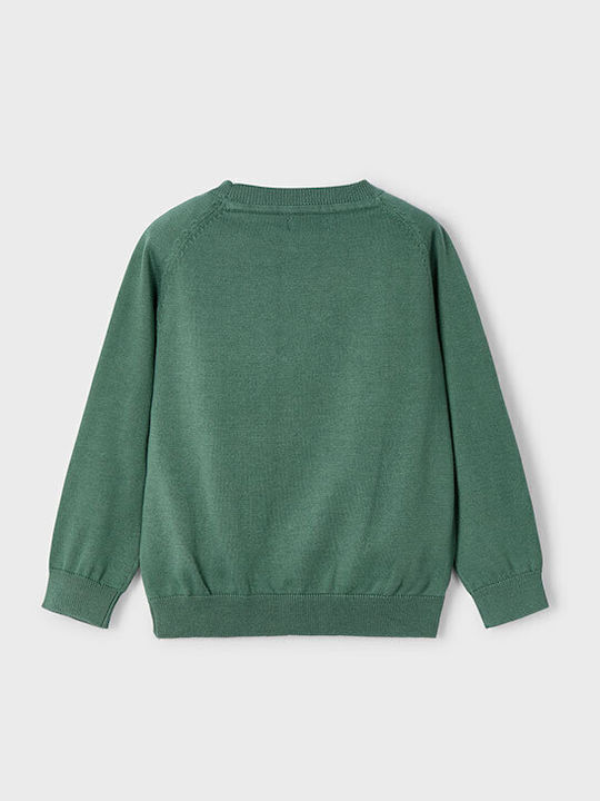 Kinderpullover Langarm Grün Basic