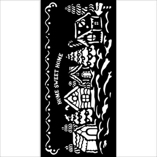 Σετ Thick Stencil 7 Τεμ Stamperia Candy Christmas