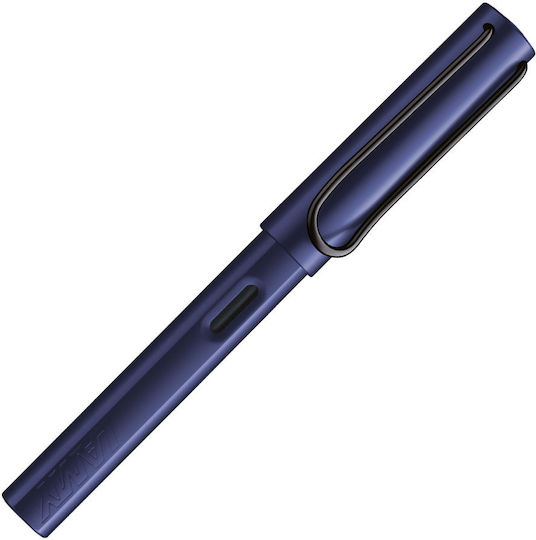 Lamy Al-star Πένα Γραφής Medium Μπλε από Αλουμίνιο με Μπλε Μελάνι