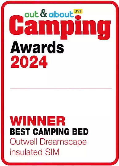Outwell Ημίδιπλο Υπόστρωμα Camping Πάχους 12cm Μπλε