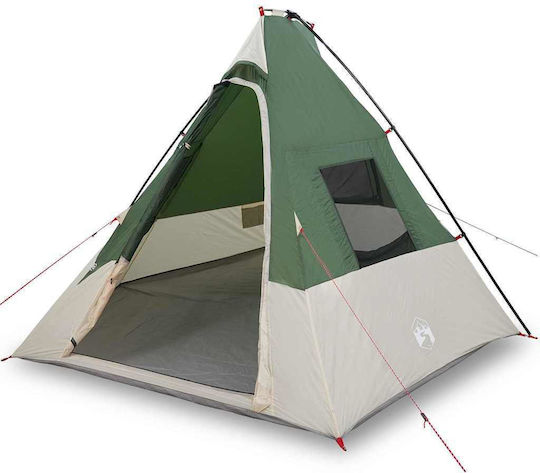 vidaXL Campingzelt Grün 383x338x217cm