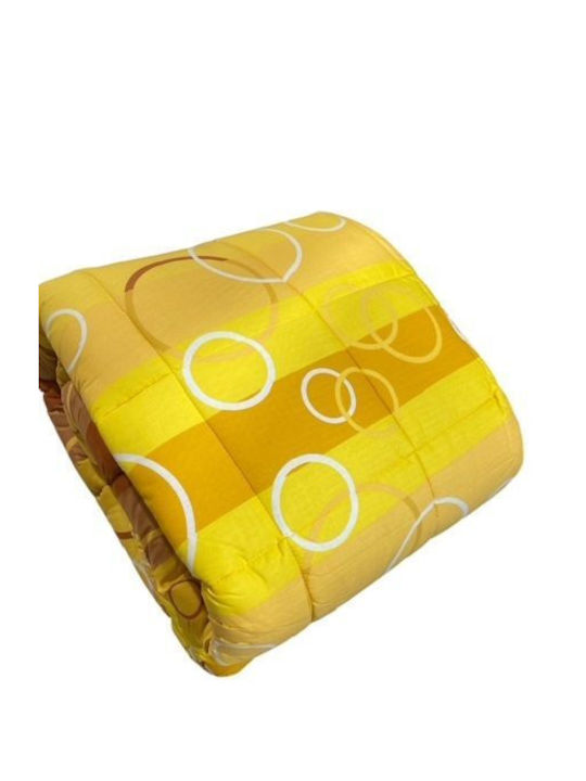Hatzitex Πάπλωμα Μονό 160x220εκ. Κίτρινο