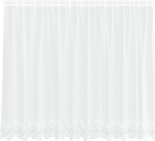 vidaXL White Pencil Pleat Curtain 160x300cm