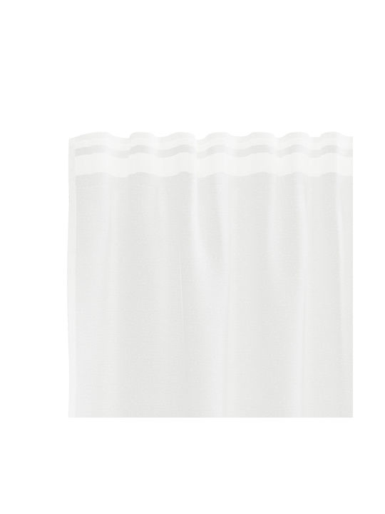 vidaXL White Window Curtain with Pencil Pleat 300x120cm