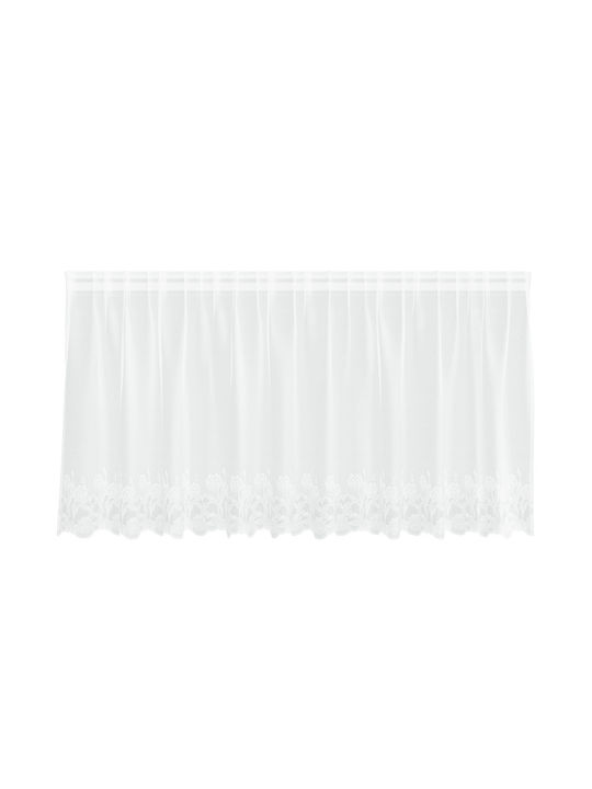 vidaXL White Window Curtain with Pencil Pleat 300x120cm