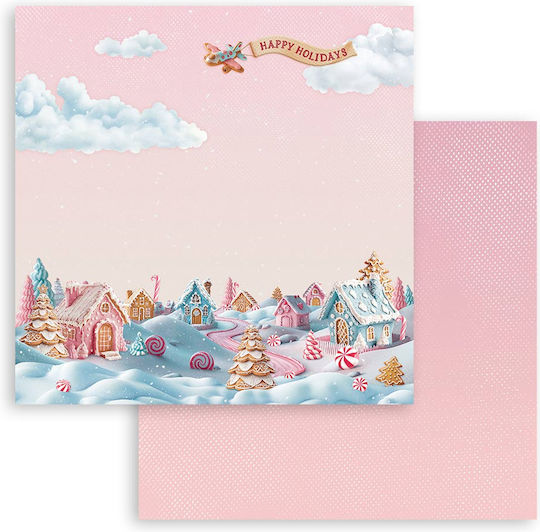 Scrapbooking-Zubehör Χαρτιά 10 Stück 20,3×20,3cm Stamperia Candy Christmas