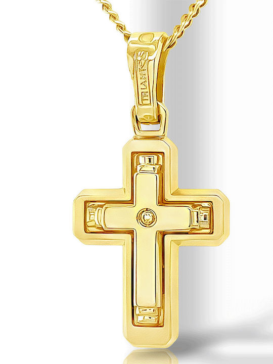 Xryseio Women's Gold Cross 18K