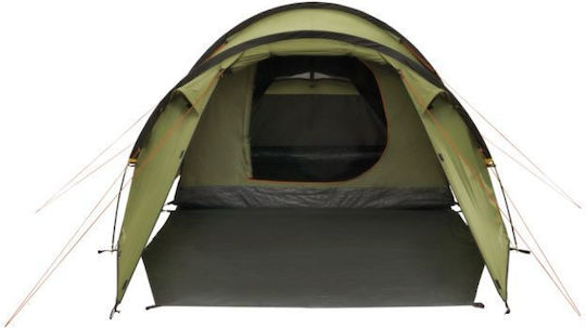 Easy Camp Σκηνή Camping Τούνελ Χακί 3 Εποχών για 3 Άτομα 55x16εκ.