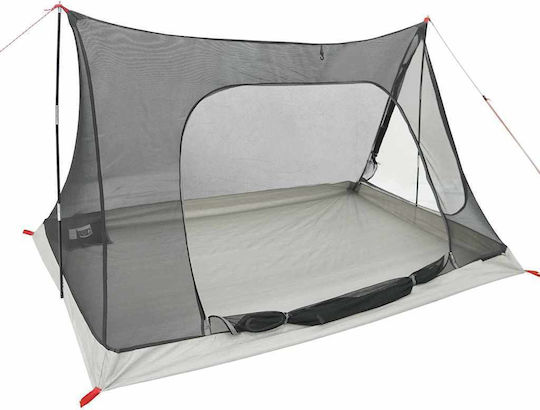 vidaXL Summer Camping Tent Black 220x128x110cm