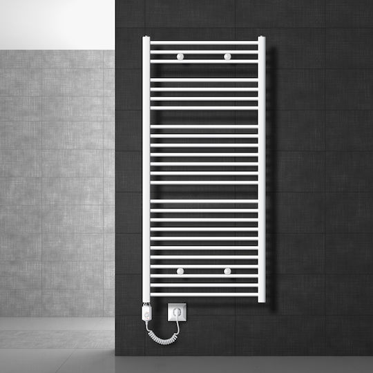 LuxeBath Electric Towel Rail 1200W 150x75cm White