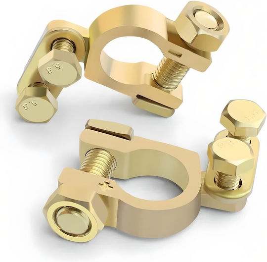 Brass Battery Clamps 6v 12v 24v Set