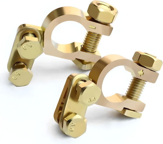 Brass Battery Clamps 6v 12v 24v Set