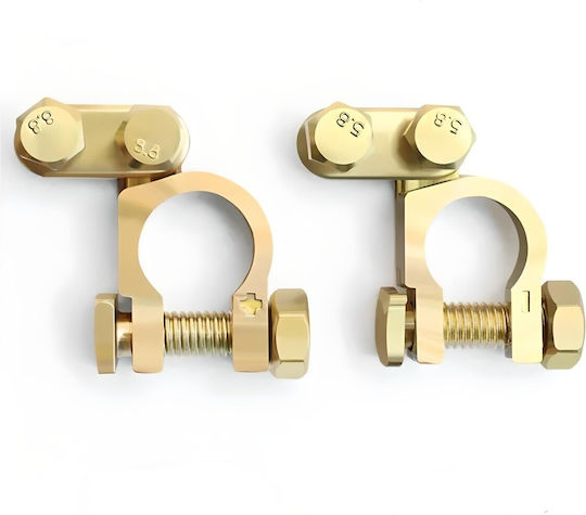 Brass Battery Clamps 6v 12v 24v Set