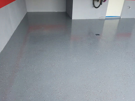 Decorative Floor Flakes Scattering On Painted Surface 0.5 Kg Blue