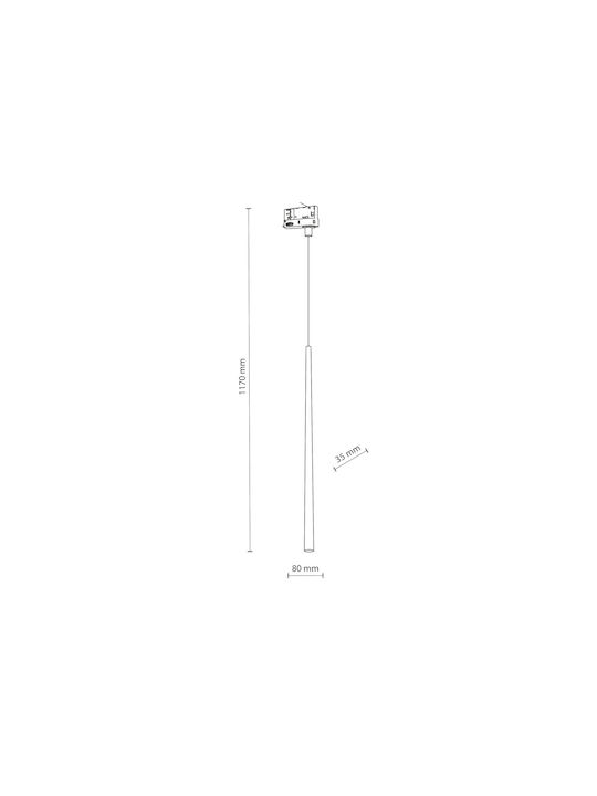 TK Lighting Tracer Μονό Σποτ με Ντουί G9 σε Μαύρο Χρώμα
