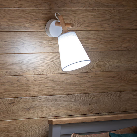 TK Lighting Vaio Monos Spot cu Soclu E27 în Culoare Alb