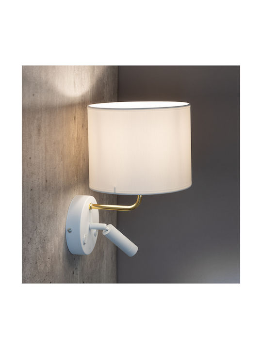 TK Lighting Richi Μοντέρνο Φωτιστικό Τοίχου με Ντουί E27 Λευκό 25x25εκ.