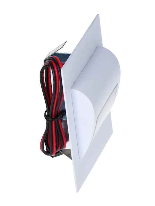 F&F Lumină Exterioară de Perete cu Abajur LED IP20 1.2W cu Alb Cald Lumină