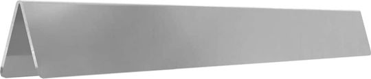 vidaXL Metallgartenbordüre in Silber Farbe 15cm x 4.5m