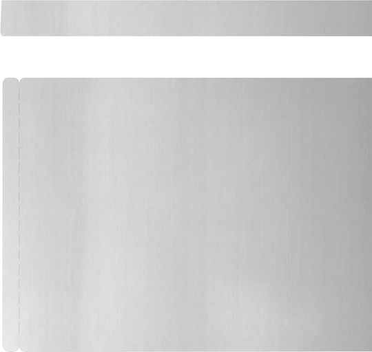 vidaXL Metallgartenbordüre in Silber Farbe 15cm x 4.5m